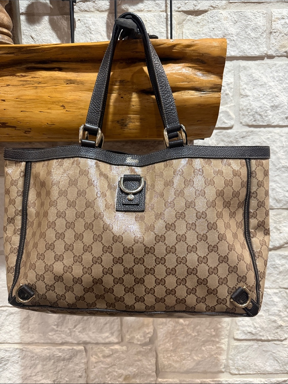 Gucci GG Crystal Abbey D Ring Tote